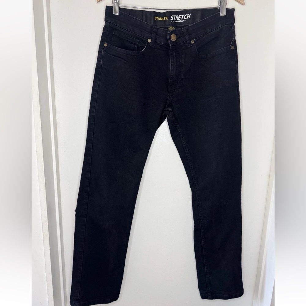 Stanley Workwear Men’s Stretch Flex Technology Black Denim Jeans 30 X 30 Or Teen